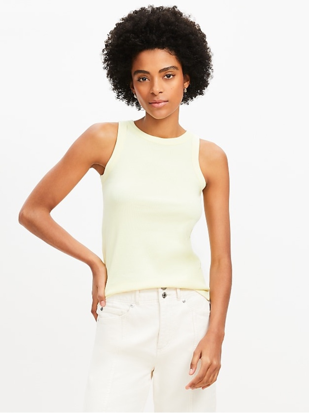 LOFT Pale Green Perfect Tank